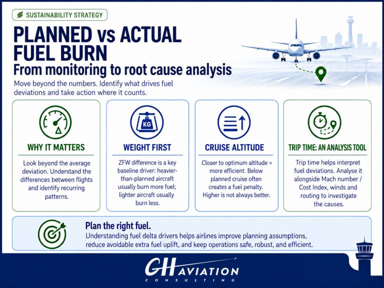 Understanding planned versus actual fuel burn — turning deviations into better flight planning